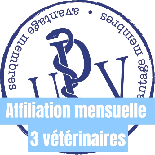 Affiliation (Abonnement mensuel) 3 vétérinaires