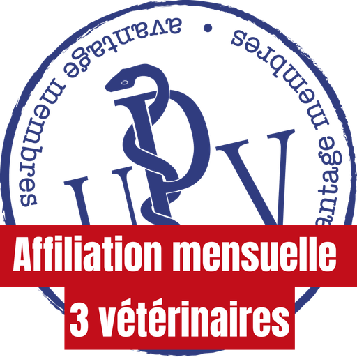 Affiliation (Abonnement mensuel) 3 vétérinaires
